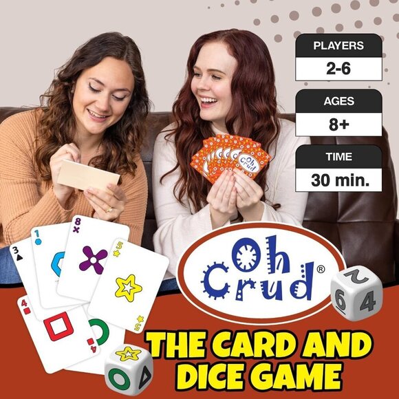Oh Crud Card and Dice Game, Family Game for 2-6 Players / SEALED - Picture 5 of 8